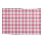 Housse D'oreillers Dark Pink Checkered gingham Plaid (Dos)