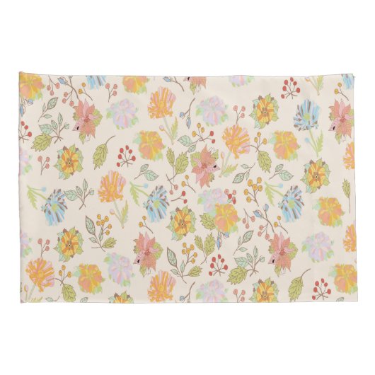Housse D'oreillers De Jolies Fleurs de Pillowcases (Dos-Droit)