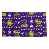 Housse D'oreillers Décor camping Caravan (Dos-gauche)