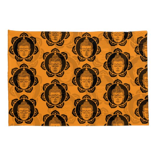 Housse D'oreillers Décor d'intérieur bouddhiste (Dos-Droit)