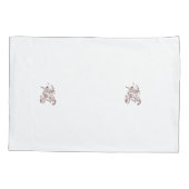 Housse D'oreillers Décor rouge orangé (Dos)