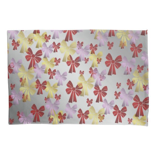 Housse D'oreillers décoration, cadeau, arc, vacances, ruban, présent, (devant)