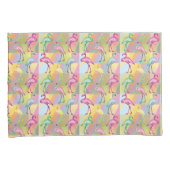 Housse D'oreillers Défilé de Flamant rose (devant-Droit)