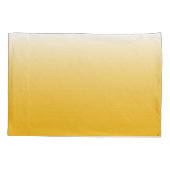 Housse D'oreillers dégradé à deux tons foncé jaune (Dos)