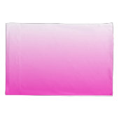 Housse D'oreillers dégradé à deux tons foncé rose chaud (Dos)