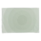 Housse D'oreillers Dégradé circulaire minimaliste vert Sage (devant-Droit)