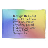 Housse D'oreillers Demande de conception (Dos)