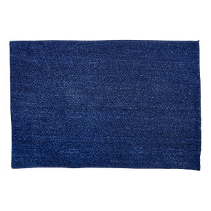Housse D'oreillers Dénim jeans tissu : arrière - plan texturé.