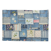 Housse D'oreillers Denim patchwork (Dos)