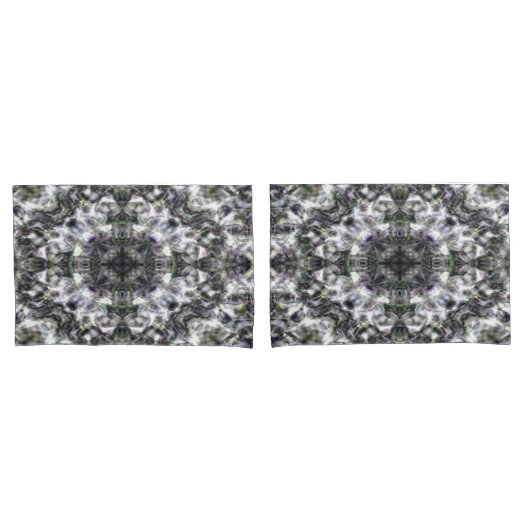 Housse D'oreillers Dentelle argentée (devant-Set)