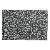Housse D'oreillers Des Doodles ! Pilote noir et blanc (Dos)