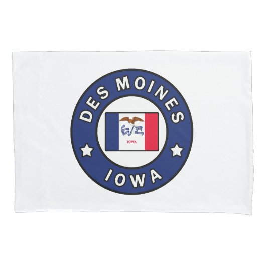Housse D'oreillers Des Moines Iowa (devant)