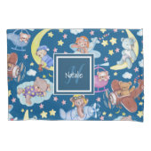 Housse D'oreillers Des Nounours endormis rêvent d'avions volants (devant)