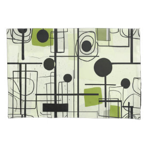 Housse D'oreillers Design abstrait moderne, lignes dynamiques Lancer