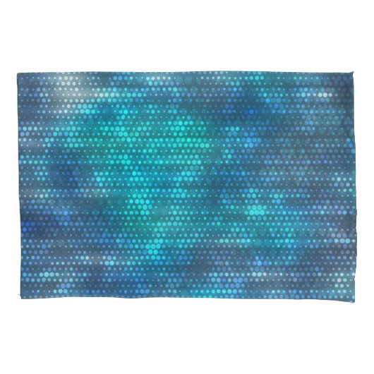 Housse D'oreillers Design arrière - plan bleu abstrait créatif. (devant)