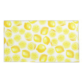 Housse D'oreillers Design citrons aquarelle (Dos-gauche)