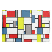 Housse D'oreillers Design de style mondrien (Dos)