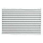 Housse D'oreillers Design en rayures blanches et noires (Dos)