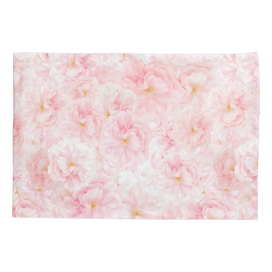 Housse D'oreillers Design Motif élégant en fleur de cerisier (Dos)