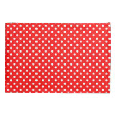 Housse D'oreillers Design Pois blanc rouge (Dos)