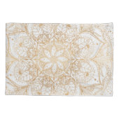 Housse D'oreillers Design tendance or floral Mandala Marble (Dos)