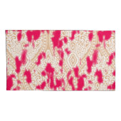 Housse D'oreillers Design textile complexe avec un riche rose (Dos-Droit)