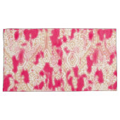 Housse D'oreillers Design textile complexe avec un riche rose (devant-Droit)