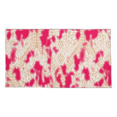 Housse D'oreillers Design textile complexe avec un riche rose (Dos-gauche)