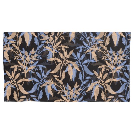 Housse D'oreillers Design textile élégant avec floral complexe (devant)