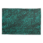 Housse D'oreillers Design turquoise et Gold Leopard Series 5 (Dos-gauche)