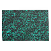 Housse D'oreillers Design turquoise et Gold Leopard Series 5 (devant-Droit)