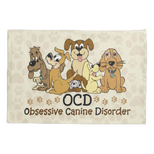 Housse D'oreillers Désordre canin obsédant d'OCD