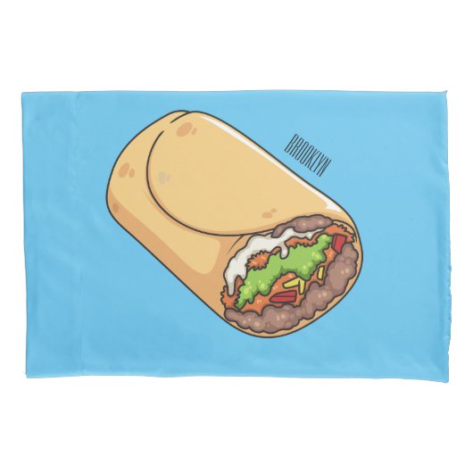 Housse D'oreillers dessin animé de Burrito (devant)