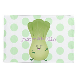 Housse D'oreillers dessin animé mignon de bok choy