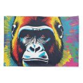 Housse D'oreillers Dessin de dessin de peinture Gorilla Pop (Dos)