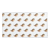 Housse D'oreillers Dessin d'Oiseau de Bruant (Dos)