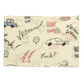 Housse D'oreillers Dessins de voiture sans couture : Feuille enfant (Dos)