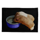 Housse D'oreillers Deux Cochons De Guinée Brown Et Blancs, (Dos)