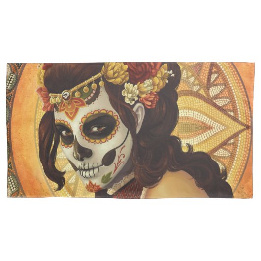 Housse D'oreillers Dia De Los Muertos Throw Pillow (devant)