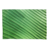 Housse D'oreillers Diagonale verte feuille (devant-gauche)