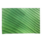 Housse D'oreillers Diagonale verte feuille (devant-Droit)