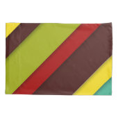 Housse D'oreillers Diagonales multicolores (Dos)