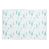 Housse D'oreillers Diamant Turquoise Rétro & Pillowcase Starburst (Dos)