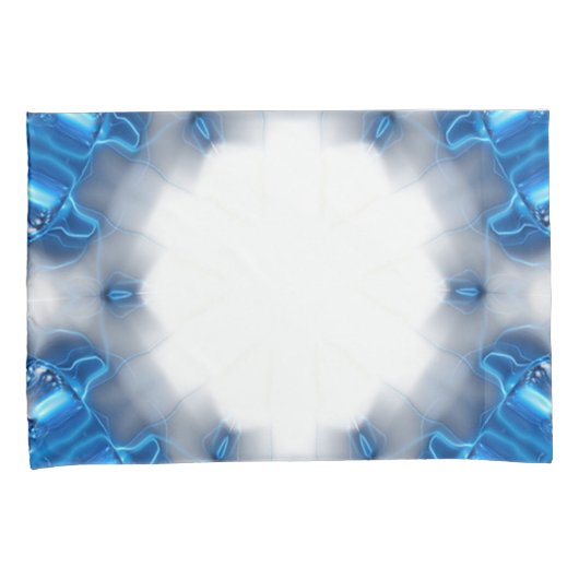 Housse D'oreillers Diamants bleus (devant-Droit)