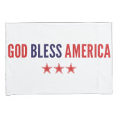 Housse D'oreillers Dieu bénisse l'Amérique (devant-Droit)
