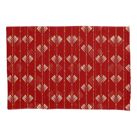 Housse D'oreillers Digital Mughal : Textile Plante Artwork. (devant)