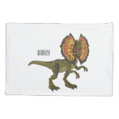 Housse D'oreillers Dilophosaurus dessin animé (Dos)