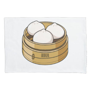 Housse D'oreillers Dim sum dessin animé