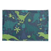 Housse D'oreillers Dino Doodle Silhouettes Enfants Dinosaur (Dos)