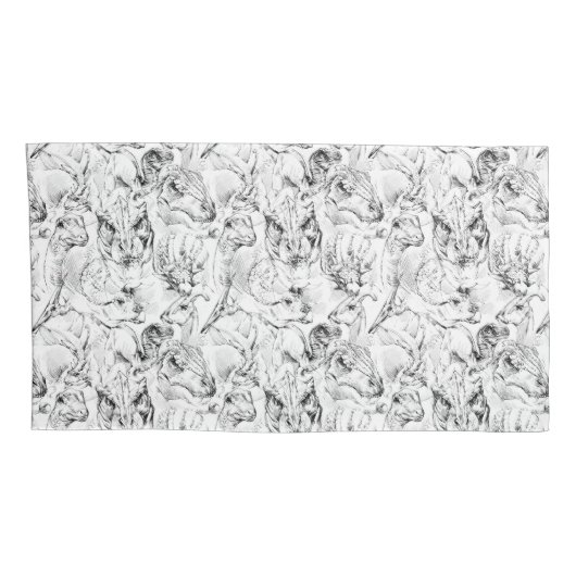 Housse D'oreillers Dinosaure (Dos-Droit)